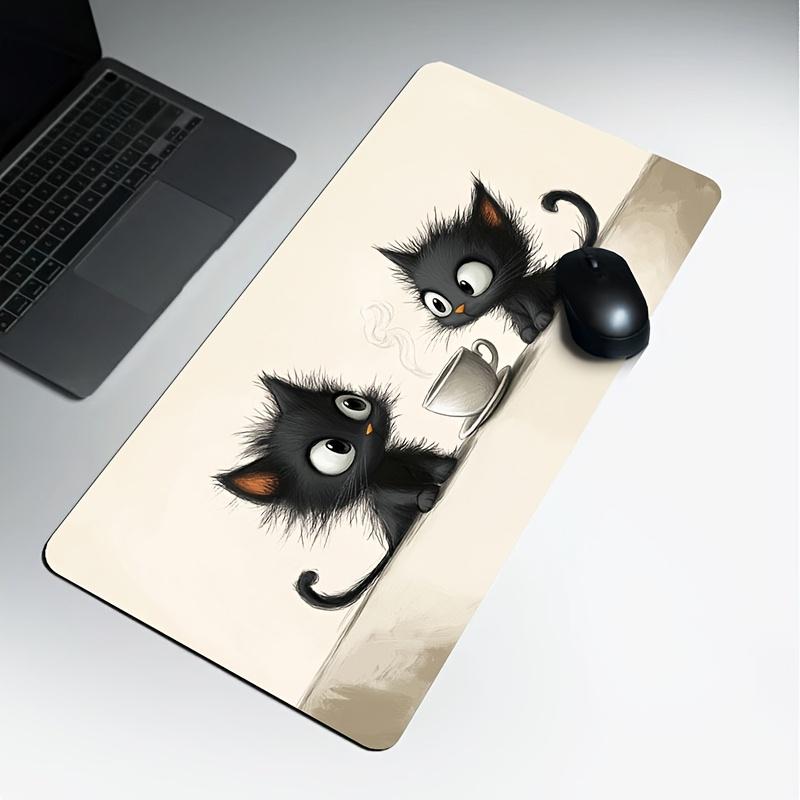 

VIKAMA Cartoon Colorful Mouse Pad Adorable Sunny Little White Horse Desktop Mat Anti-Slip Mat Desktop Carpet Game Mouse Pad 30X60CM