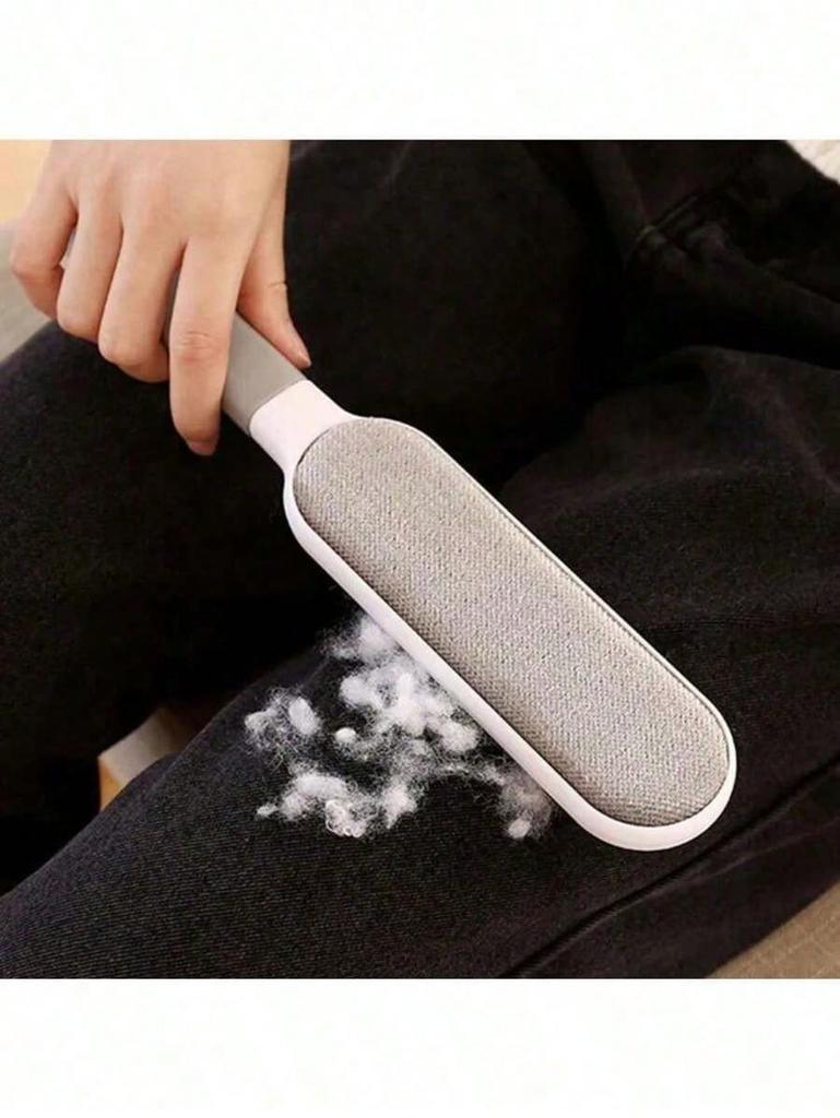 1pc Reusable Dust Cleaning Brush, Double-Sided Pet Hair Remover, Manual Static Hair Removal Brush, Suitable For Cats, Clothes, Sofa