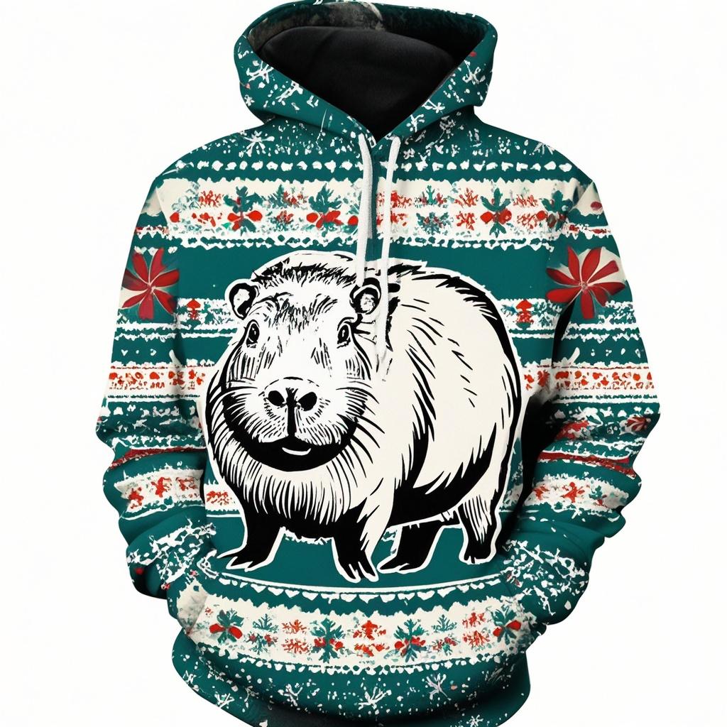 

Різдвяне худі з графікою дельфіна та єнота, 3D-принт, парні худі, світшоти, чоловічі, жіночі, дорослі, пуловер, різдвяний подарунок для дитини, одяг 6XL