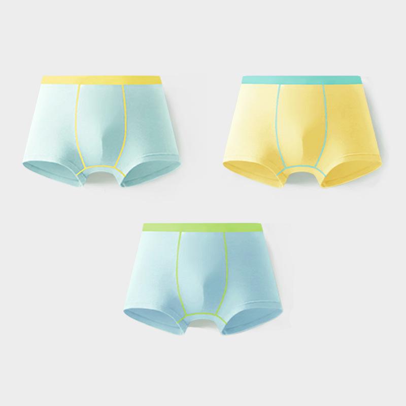 M Leyu Antibacterial Boxer Briefs for Boys: Comfortable, No-Pinch Underwear for Medium to Large Young Kids Size 130: Weight 44-52 kg, Height 125-135 cm