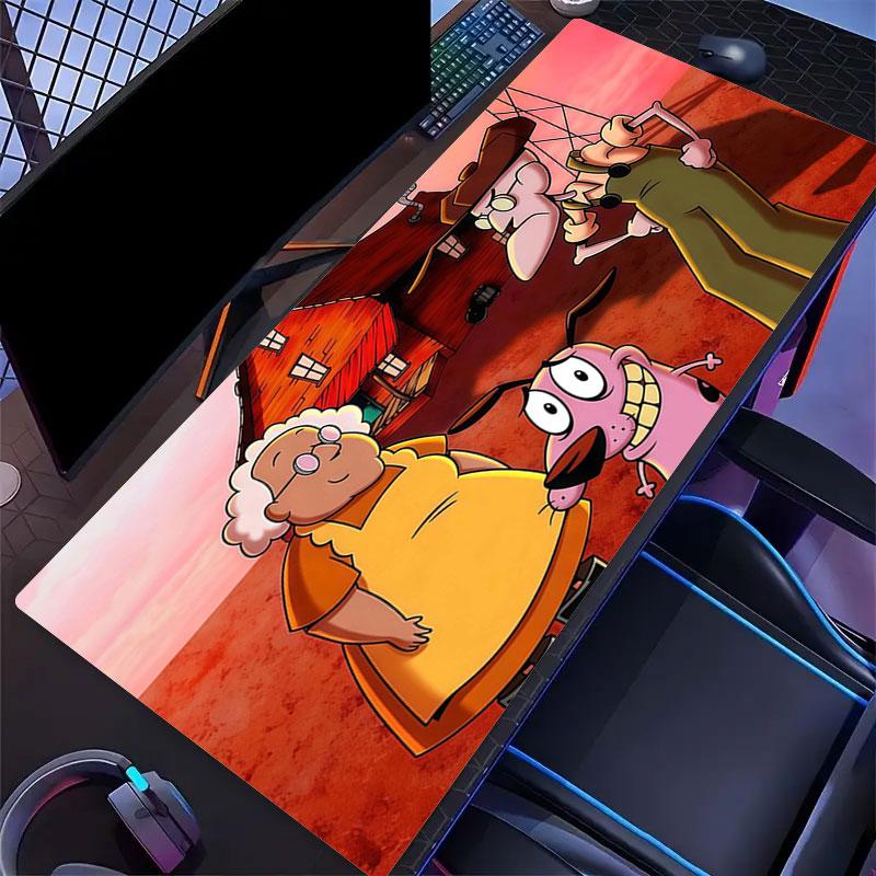 Courage Mouse Pad, Large Gaming Desk Mat, Non-slip XXL Mousepad for Laptop & Tablet, Mini PC Playmat with Stitched Edges