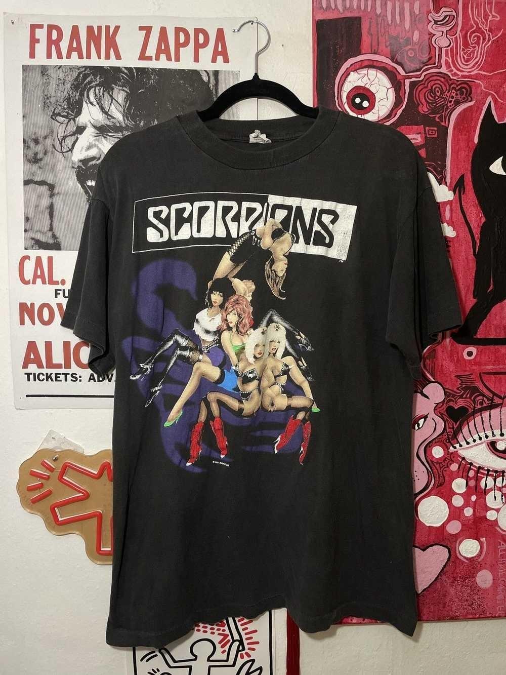 Band Tees × Vintage 1990 SCORPIONS TOUR SHIRT AN45607 XXXL