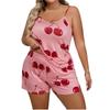 Europäischer & Amerikanischer Stil Übergröße Camisole Set - Extra Großer Druck Sexy Pyjamas für Frauen