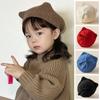 Solid Color Baby Beret Hat 1-6y Boys Girls Painter Hats Lovely Cat Ear Baby Hat  Kids