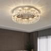 Luxury LED Crystal Ceiling Light: Round & Rectangular Dimmable Pendant for Living Room, Dining Room, Bedroom, Hall.