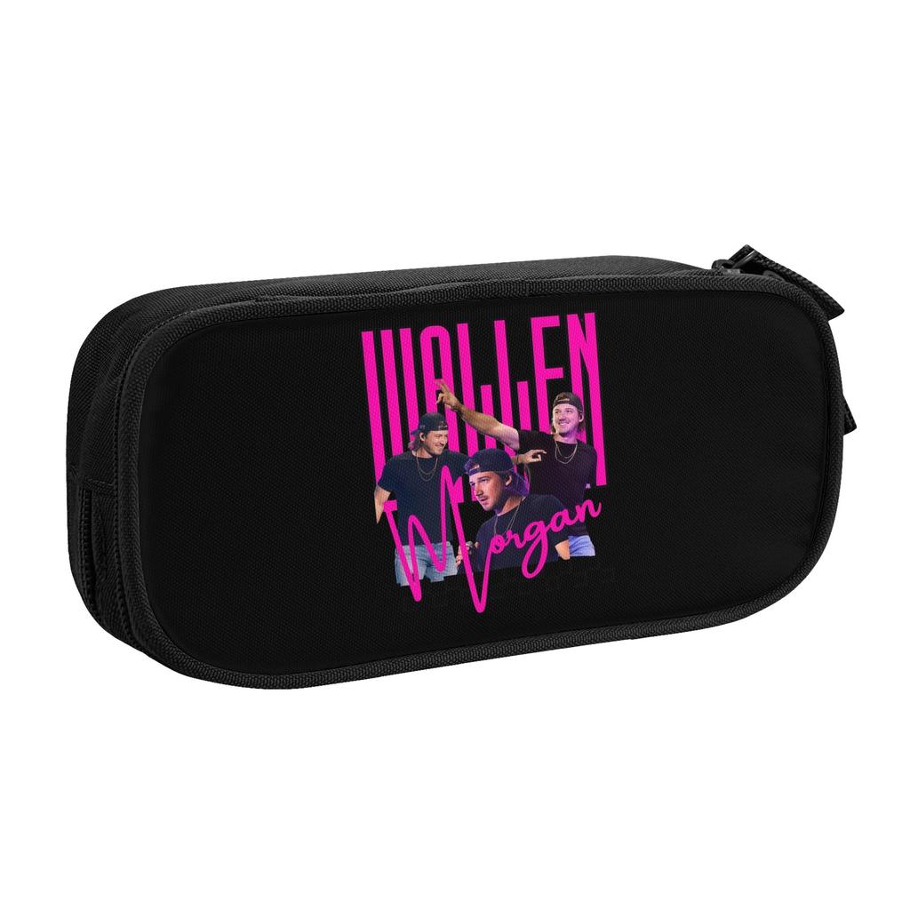 Morgan Wallen Popular Singer Kawaii Pencil Cases Boy Girl Large Storage Pencil Pouch Students Stationery