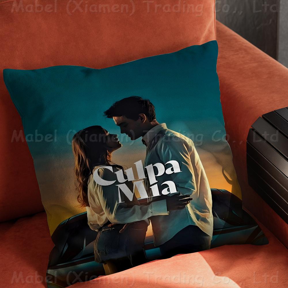 

Моя вина Culpa Mia 2023 Подушка-подарок к фильму Украшение для дома и офиса Подушка для спальни Диван Автомобильная наволочка Наволочка 20x20in 50x50cm