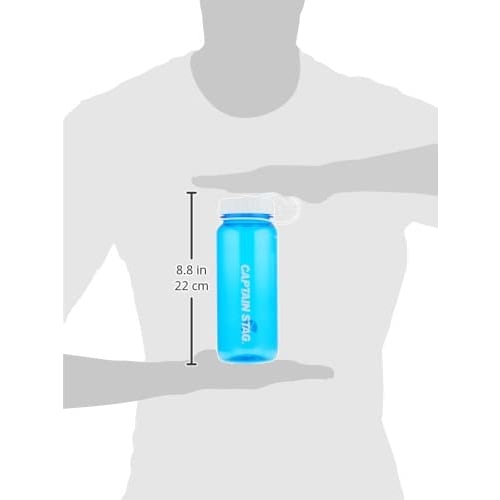 Captain Stag (CAPTAIN STAG) Water Bottle, Sports Bottle, 650ml, Direct Drinking, with Rice Graduations, 4.5 Cups, Blue, UE-3391
