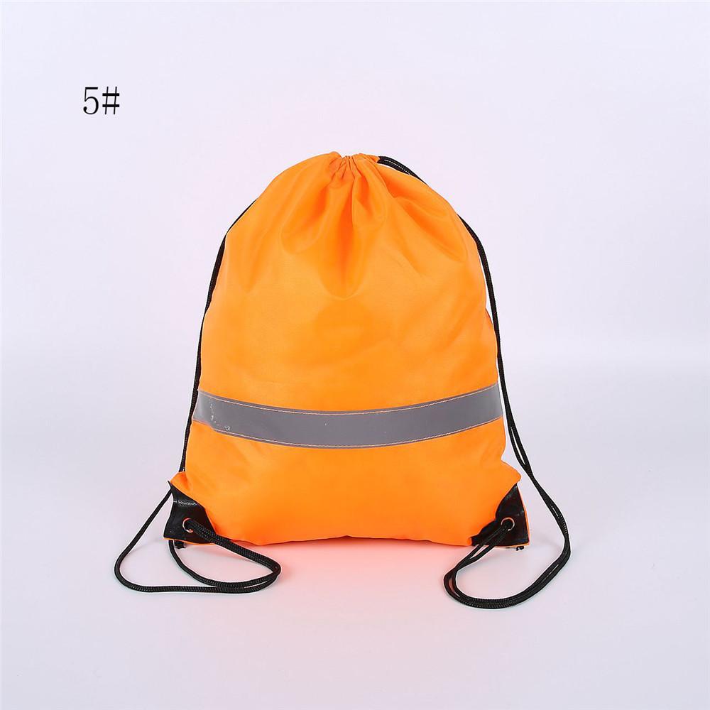 Pack Drawstring Backpack Bag with Reflective Strip String Backpack Cinch Sacks Bag Bulk for School Yoga Sport Gym Traveling