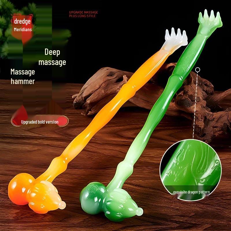 Exclusive Lotus Meridian Massage Stick - Handheld Hammer for Neck and Shoulder Relief