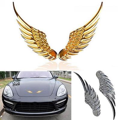 Cool 3D Car Metal Eagle Wing Emblem Badge Trunk Auto Sticker Vehicle Decal Decor