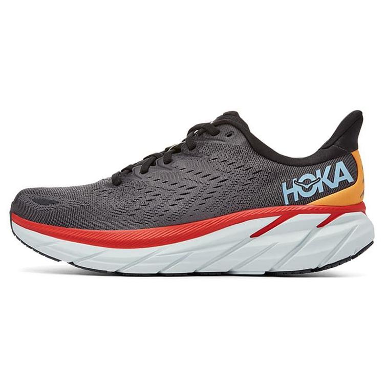 HOKA ONE ONE Clifton 8 Антрацит Кастлрок Красный 1119393-ACTL 46