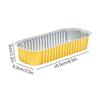 5Pcs Air Fryer Tin Foil Bowl Aluminum Foil Household Oven Cake Rectangular Baking Mold Tin Foil Box Cup