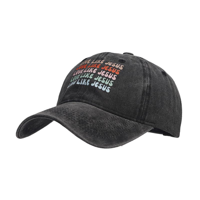 Hat Fashion Letter Heat Transfer Baseball Cap Men's Personality Soft Top Cap Women's Tide Outdoor Versatile Sun Hat