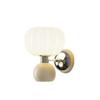 Modern Minimalist French Cream Pumpkin Wall Light for Bedroom or Corridor
