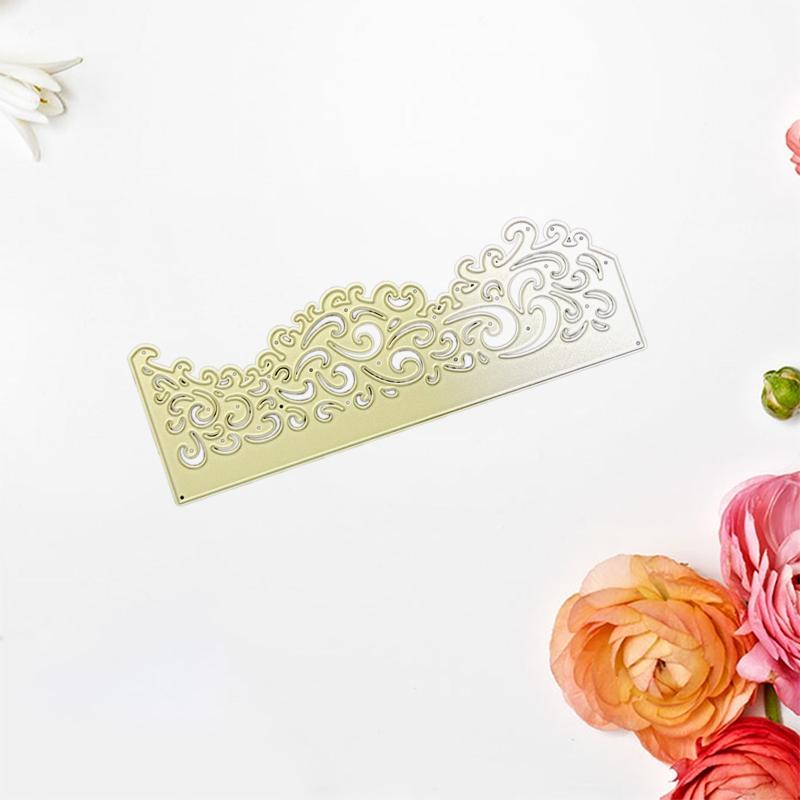 Hollowed Lacing Floral Cutting Dies Carbon Steel Die Cut Metal Embossing Templates for Card Making Scrapbooking Craft