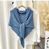 Ladies' Cross Hollow Diamond Knitted Shawl Spring&Summer Triangle Jacket Fashionable Air-Conditioned Room Warm&Wide Shoulder