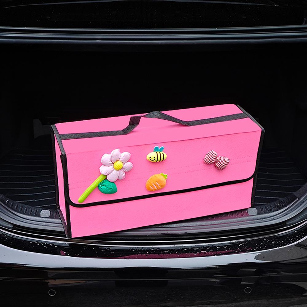 Large Anti-Slip Boot Storage Organizer Soft Felt Car Trunk Organizer with Compartments Tool Bag Accessory for Vehicle