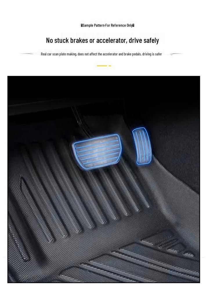 Eco-Friendly TPE Floor & Trunk Mats, Wear-Resistant Backrest Mats for BYD Yuan UP Atto 2 Right-Hand Drive