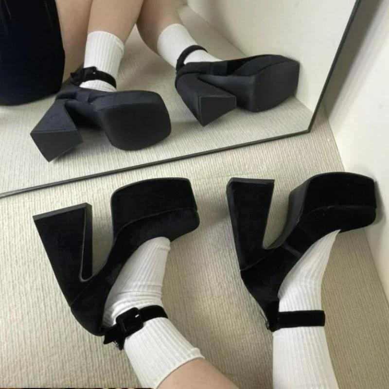 Fashion Women's high heels shallow mouth sexy rear zipper height increasing shoes spring and autumn fashion new 2024