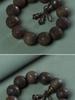 Dark Wood 2.0 Personalized Ethnic Style Buddhist Prayer Beads Bracelet for Men and Women with Carved Lettering