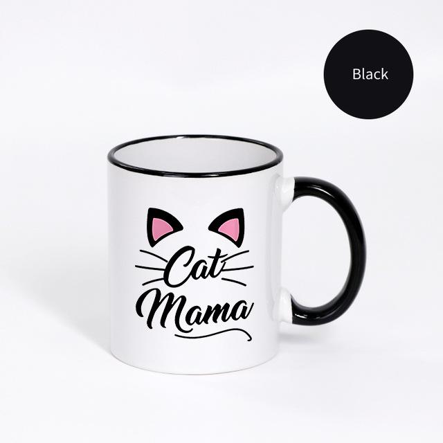 11oz Lustige Süße Katzen Tasse Runder Griff Keramik Teetasse Kreative Keramik Geschenk Tassen für Valentinstag Tee und Heiße Getränke Geschenk