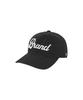 Beleudeunua Washed Cotton Embroidered Ball Cap (Black)