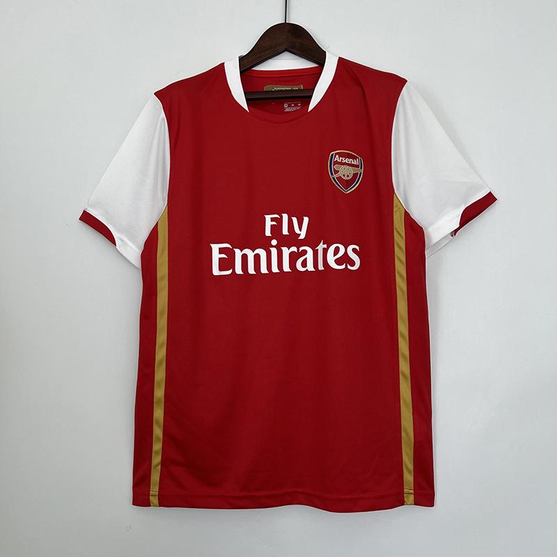Arsenal home match 9394 retro jersey, number 14 Henry Bergkamp, 0506 Arsenal short-sleeve football jersey