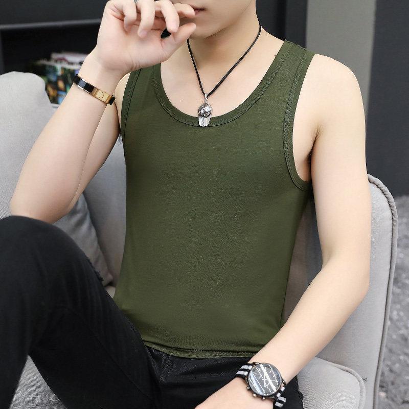 Men's Trendy Summer Sports Vest - Slim Fit, Breathable Black T-shirt for Fitness & Hurdling