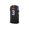Nike NBA Fan Edition Letter Number Color Pattern Printed Round Neck Basketball Jersey Suns Paul 3 Unisex Jersey Black CN1773-010