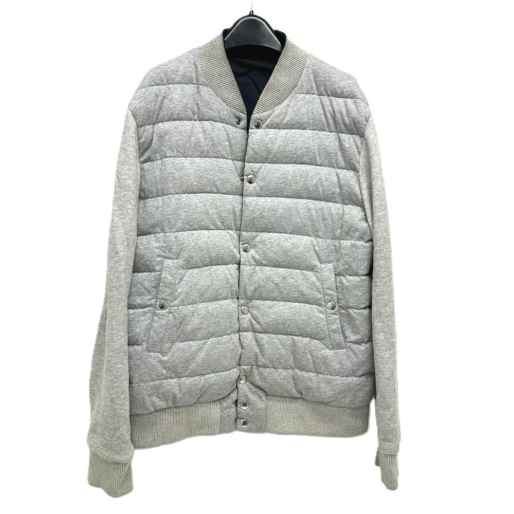 MONCLER Maglia Cardigan Apparel Reversible Jacket Nylon / cotton Navy/gray
