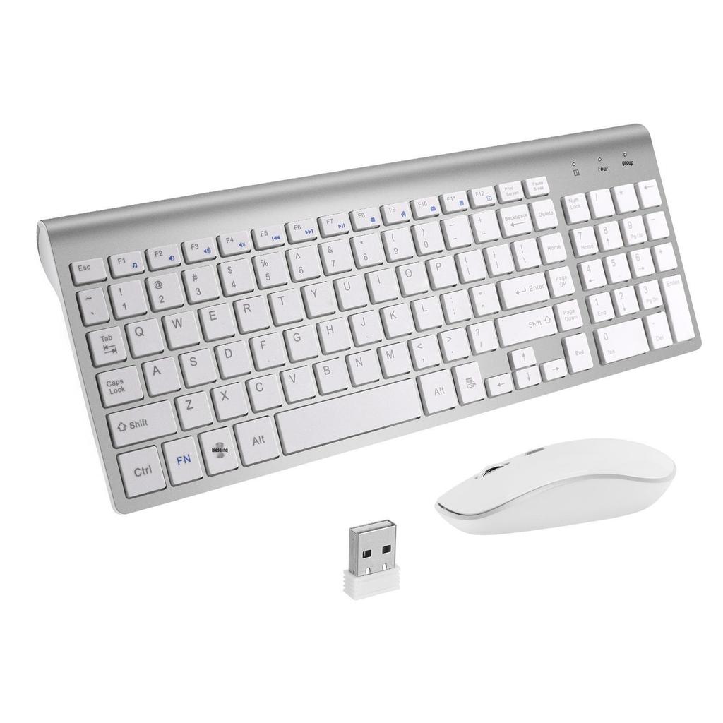 Ultra tenká tichá ergonomická bezdrôtová súprava klávesnice a myši so nožnicovým spínačom a numerickou klávesnicou