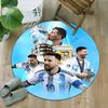 1pc M-Messi1 Carpet, Round Rug, Comfortable, Suitable for Entryways, Living Rooms, Office, And Bedrooms, Christmas Decoration