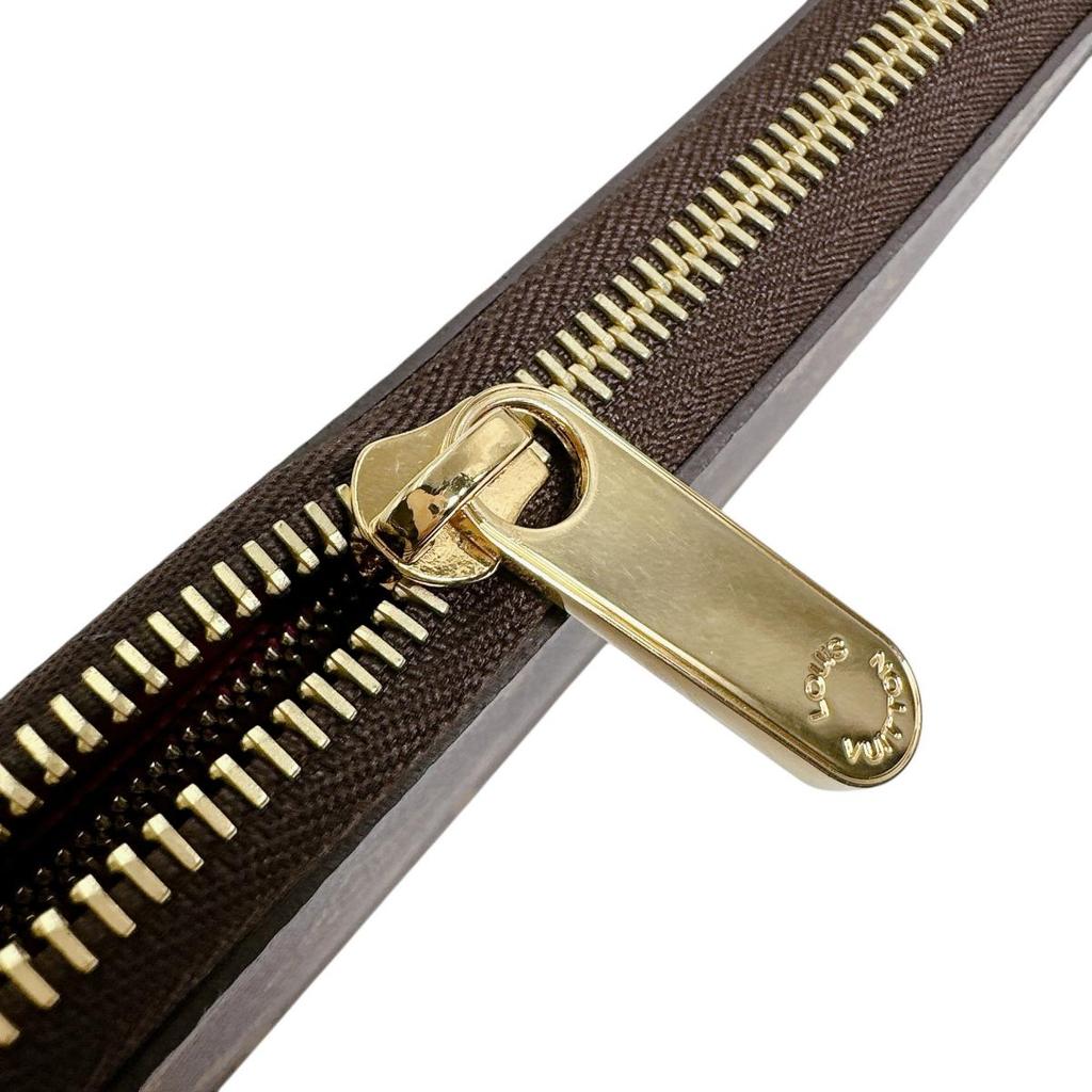 LOUIS VUITTON Monogram Zip Around Long Wallet purse Monogram canvas Brown M60017 Used