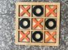 Gioco da tavolo in legno "Tris": Giocattolo di Pensiero Logico per Bambini, Attività Educativa e Interattiva Genitore-Figlio.