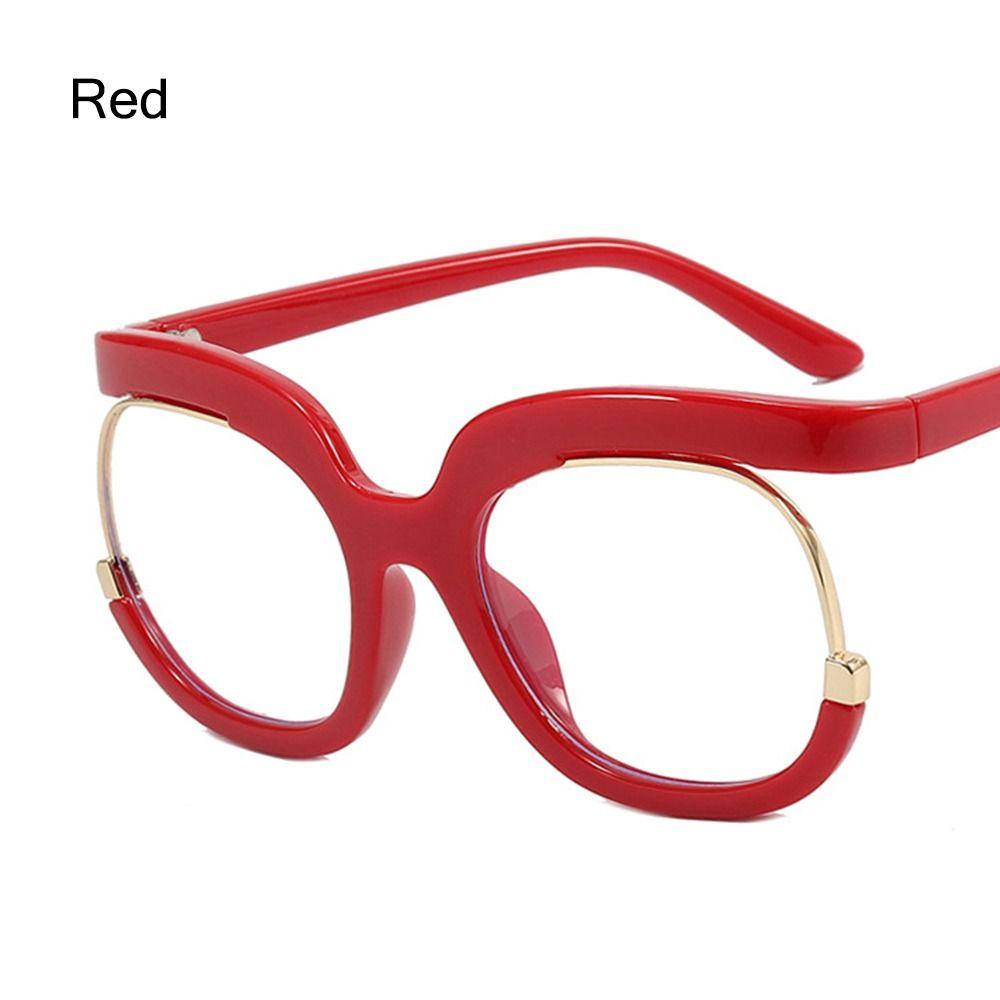 Clear Blue Ray Blocking Eyeglasses Large Glasses Frame Spectacle Frame for Women  Anti-Blue Light Trend Round Eyeglasses