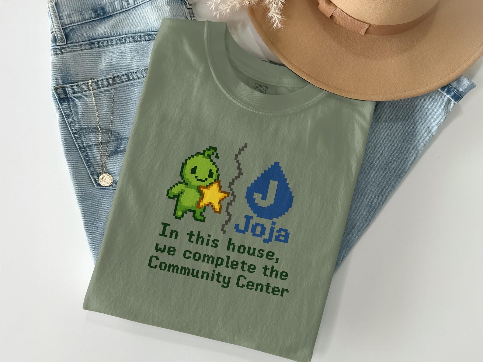 Stardew Valley T-Shirt Junimo Krobus Gift, Cozy Gaming Shirt, Retro Video Game Tee, Indie Game, Gamer Shirt Stardew Merch Stardrop Saloon L