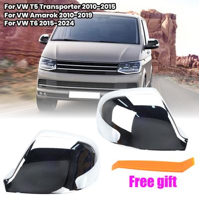 Seitliche Rückspiegelkappen für VW T5 T6 TRANSPORTER Für VW Amarok 2010- Mit Schnalle Türspiegelabdeckung Kappe Zubehör
