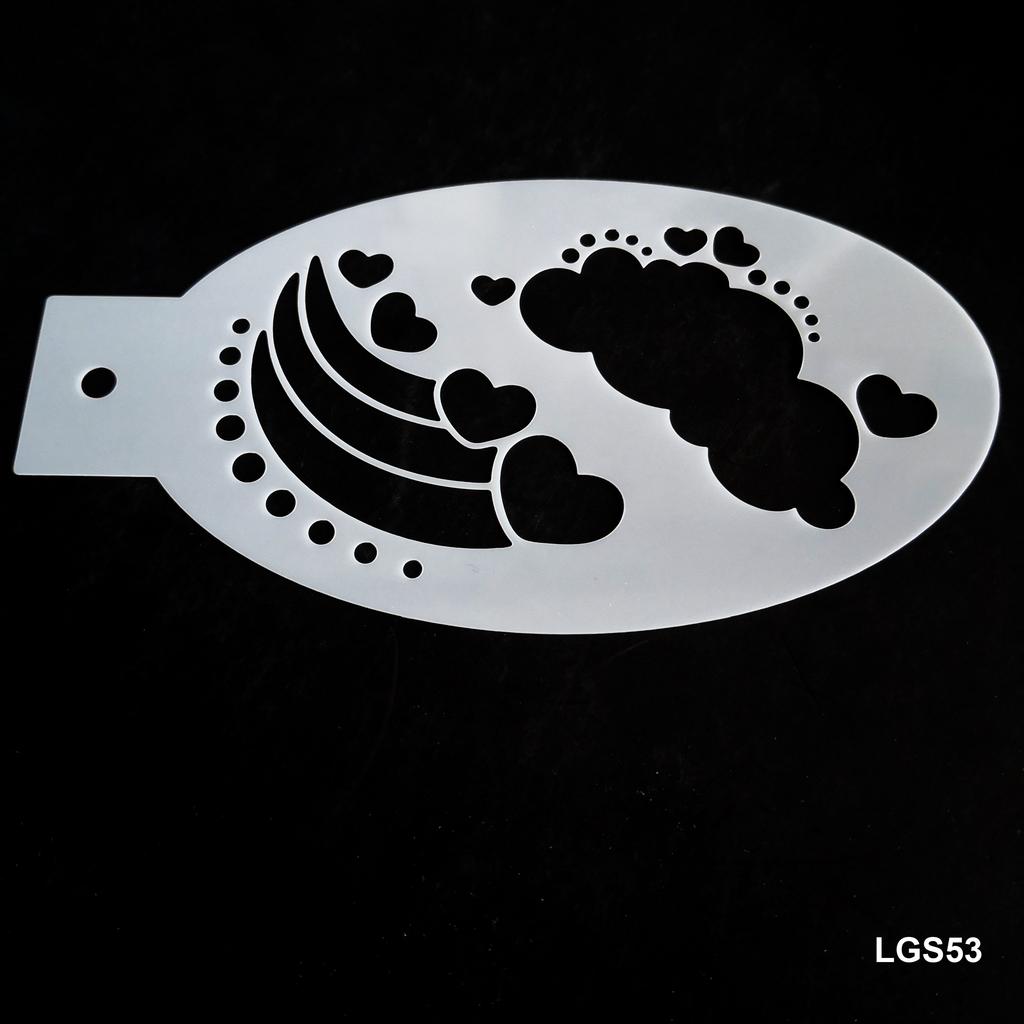 New Face Painting Stencils Templates Professional Body Art Dolphin Deer Butterfly Plastic Makeup Tools