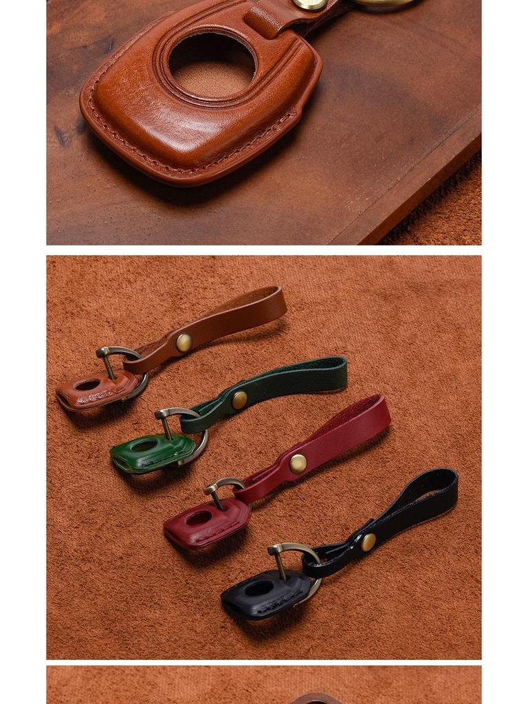 Vintage Genuine Leather Key Case for Harley Sportster, Pan America, and Nightster