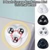 1 Set Universelles Rad Selbstklebend Stark Tragfähig ABS 3 Kugeln Mini Paste Mülleimer Boden Drehbare Rolle Haushaltswaren