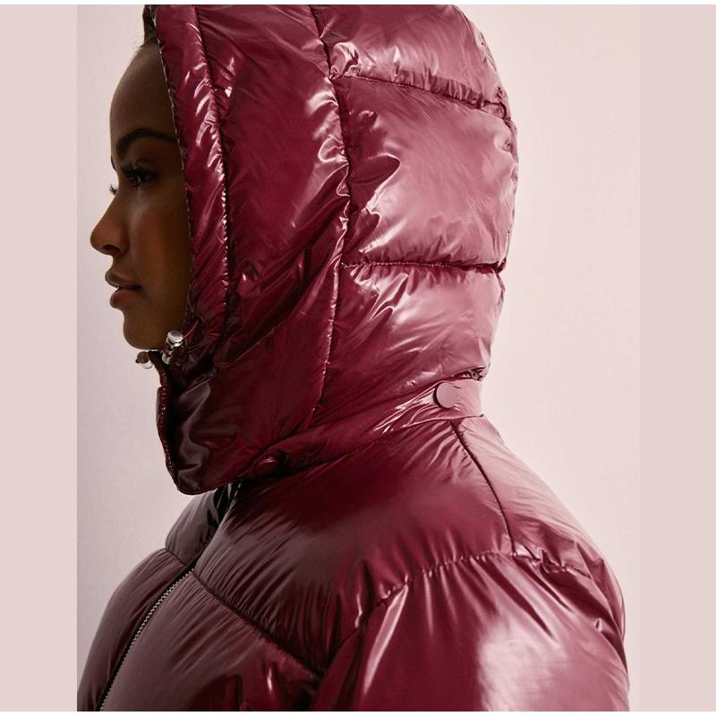 New Women's Casual Sports Hooded Cotton Jacket with Zipper Clip Autumn and Winter Women's Clothing Cotton Jacket Coat