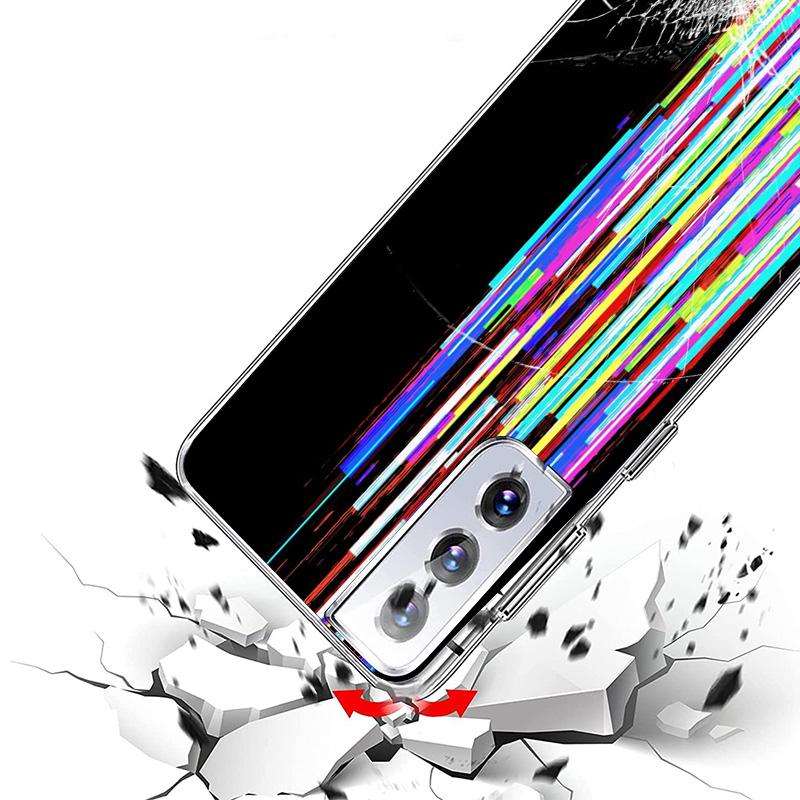 Broken Phone Screen Phone Case For Samsung Galaxy S26 S25 Edge S24 S23 FE S22 Ultra S21 Plus S20 + Fundas Cover Coque Galaxy S25