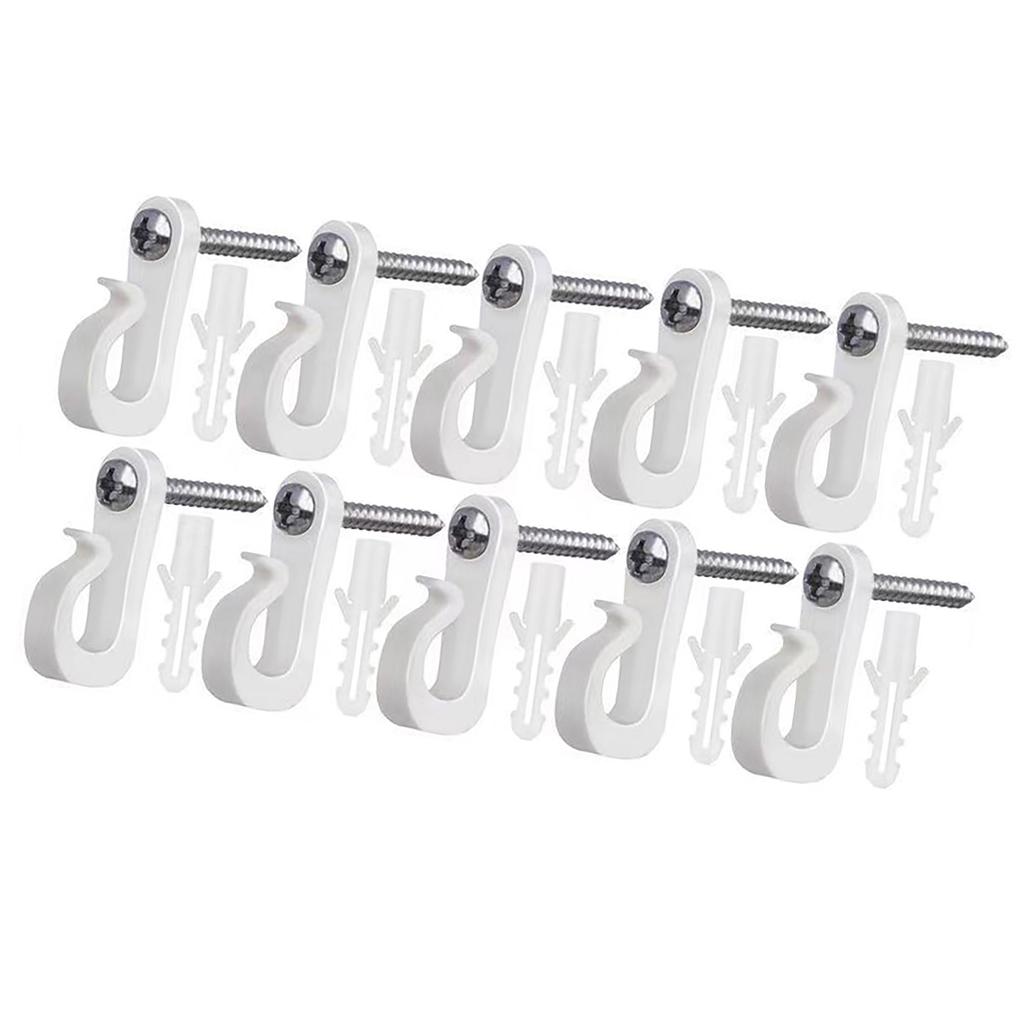 Wielofunkcyjny Hak Rynnowy Zewnętrzny Wielokrotnego Użytku Hak S Akcesorium Domowe do Łatwego Zawieszania Świątecznych Światełek i Dekoracji