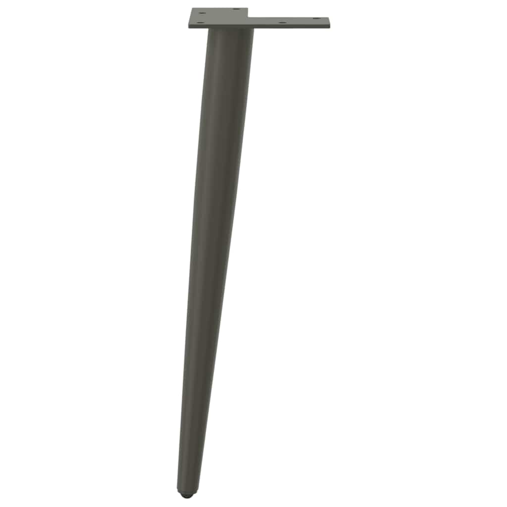 Vidaxl Coffee Table Legs, 4 Pcs, Anthracite, 42-43 Cm, Steel