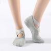 3 Pairs Bandage Yoga Socks For Women Pilates Ballet Dance Cotton Socks Non-Slip Sport Sock Gym Workout Slipper Running Grip Sock