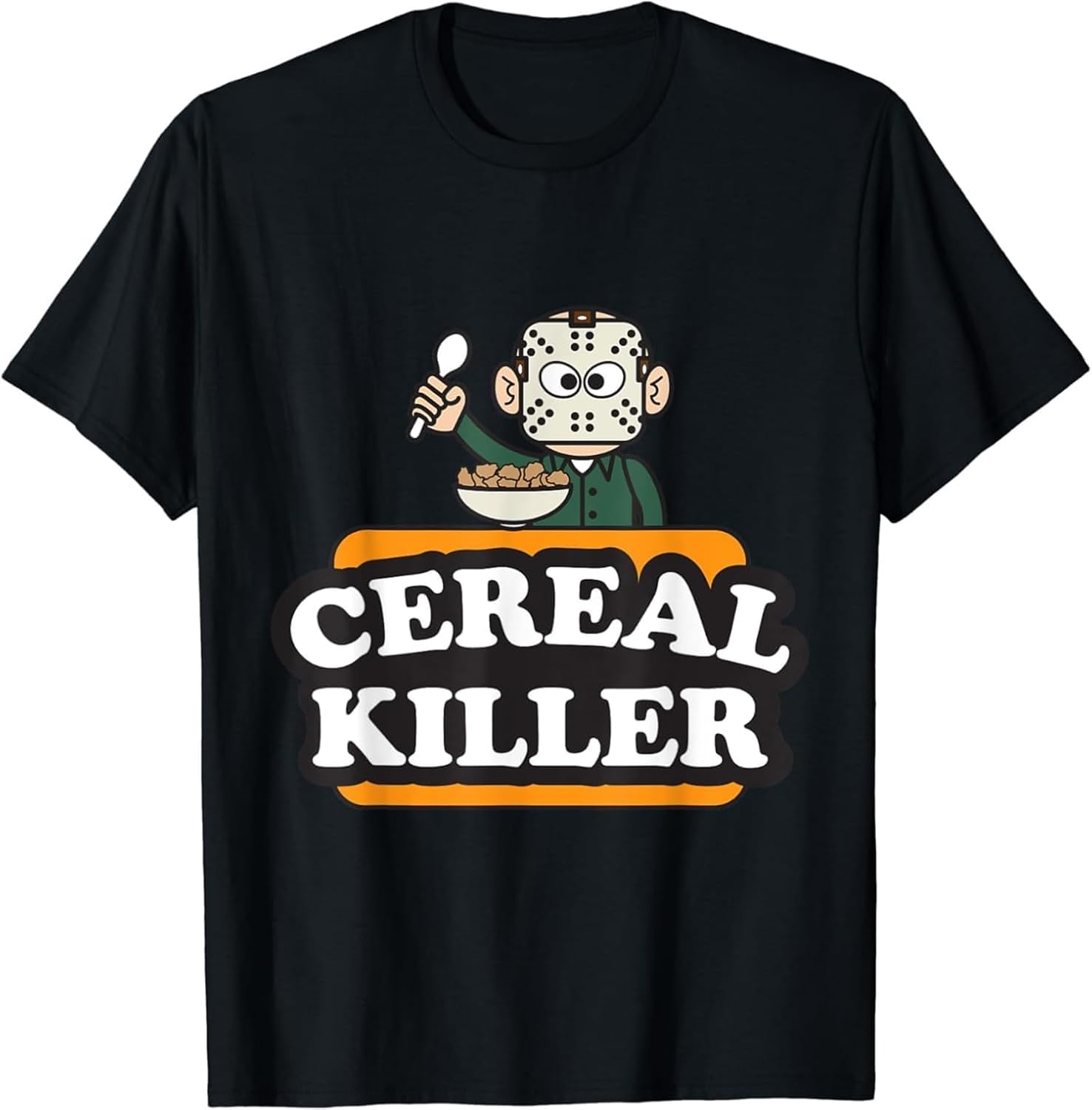Cereal Killer Food Pun Humor Costume Funny T-Shirt XS чёрный