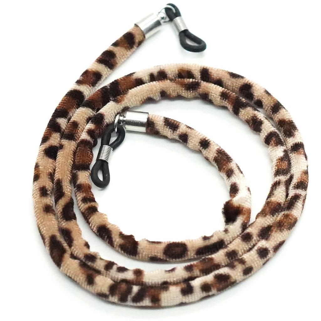 Velvet Leopard Print Multicolor Ethnic Glasses Holder Chain