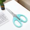 Ciseaux Multi-usages Bleus en Acier Inoxydable pour Bureau et Maison. Couteau à papier découpé fait main pour étudiant. Petites Ciseaux Sécurisés pour Enfants.