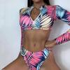 Fashion Women Printed Bikini Push-Up Padded Swimwear Swimsuit Beachwear Set